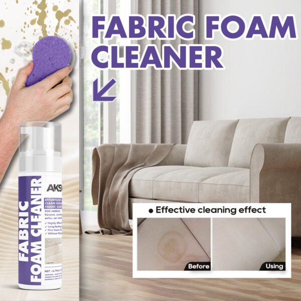 Fabric Cleaner: No - Wash Dry Cleaner for Carpet, Sofa, Curtains & Down Jackets, Removes Stubborn Stains