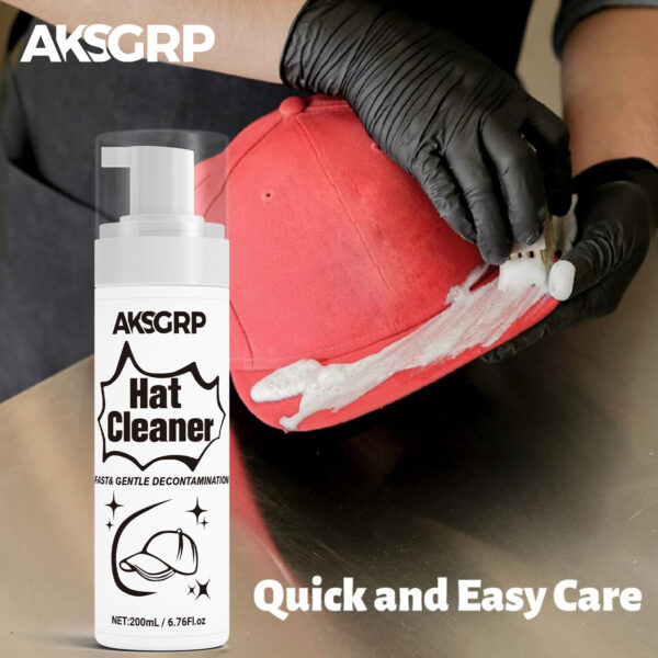 Knitted Hat Dry Cleaner: Waterless, Removes Sweat Stains & Yellow Stains, for Baseball Caps, Duckbill Caps & Fisherman Hats