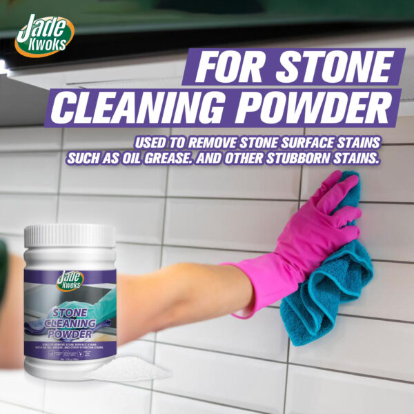 Stone Cleaning Powder, Cleaning Powder for Kitchen Quartz Countertop, Stain and Scale Remover
