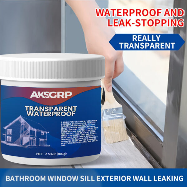 Clear Waterproof Glue: No-Tile-Removal Leak Repair for Bathroom & Roof, Waterproof Coating