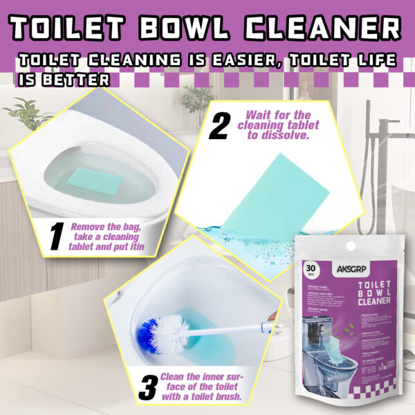 Household Toilet Cleaning Tablets, Removes Urine Stains and Scales, Deodorizes Toilet, Eliminates Odors