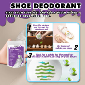 Shoe Deodorizer Balls: Odor Absorber & Bacteria Killer for Sneakers, Closets & Clothes