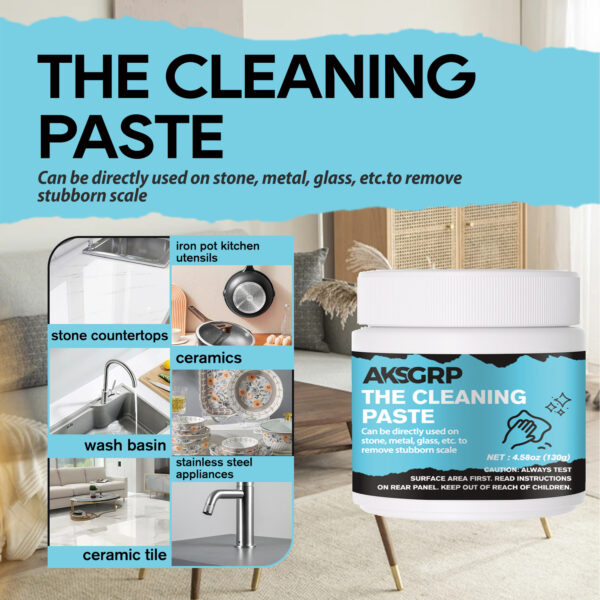 Multi-Purpose Cleaning Paste: Powerful Stain Removal for White Shoes & Leather, Restores Freshness