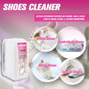 White Sneaker Foam Stain Remover, Sole-Cleaning Dry Brush, No-Wash Shoe Cleaner & Shoe-Cleaning Miracle Foam